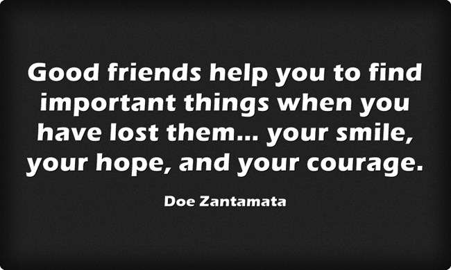 Doe Zantamata friendship quote